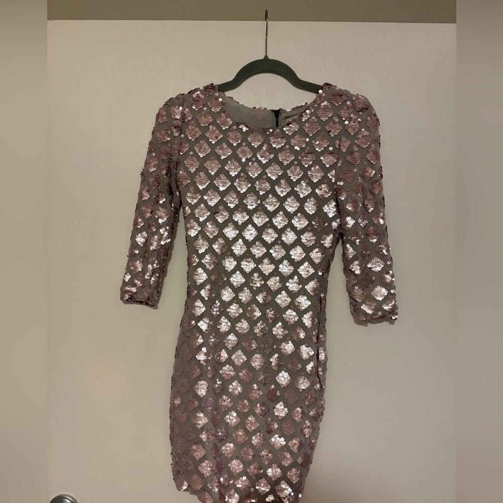 Santa Maria Sequin Midi Dress